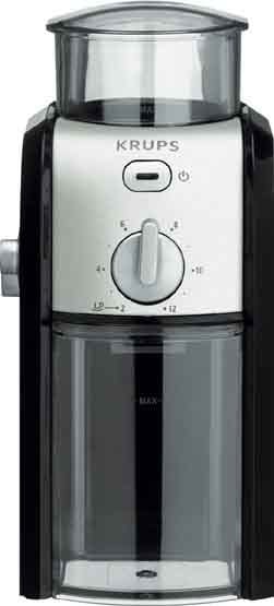 KRUPS - Kaffee-Espressomühle 100W sw-chrom