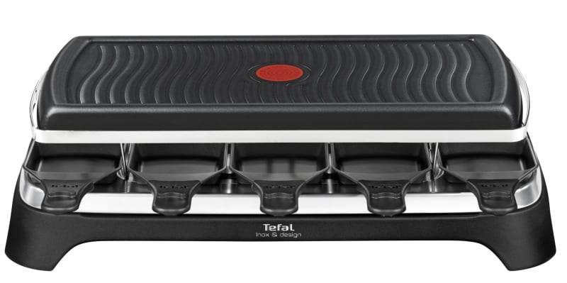 TEFAL - Raclette 1350W 10Pfännchen eckig sw-edst