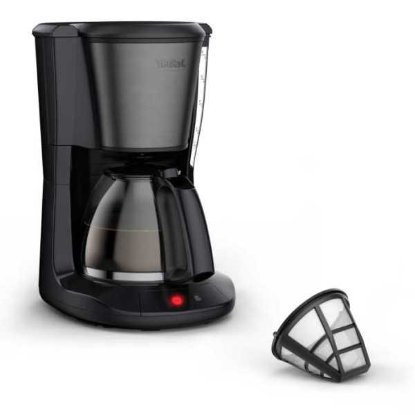 TEFAL - Kaffeeautomat 10-15T 1000W Glaskanne Abschaltautom. sw-gr