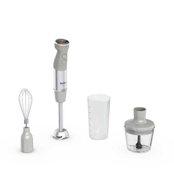 TEFAL - Stabmixer 1000W 20St. Turbo Metallfuß Mixb Zerkl Schneeb. gr