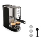 KRUPS - Espressoautomat Virtuoso+ Siebtr 2T 1L 15bar Milchdüse sw-si