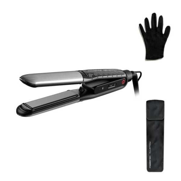 ROWENTA - Haarglätter/Lockenstab Titanbesch. 150-230G Ionen si-sw
