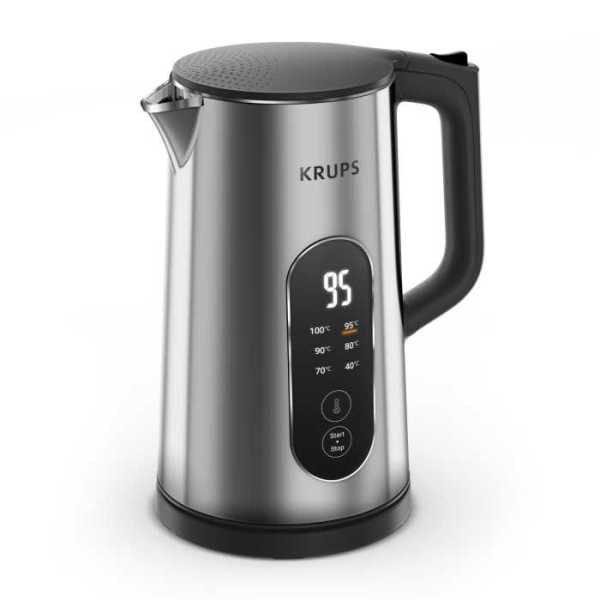 KRUPS - Wasserkocher 1500W 1.7L kabellos 6St Temperaturanz. Warmh. met-sw