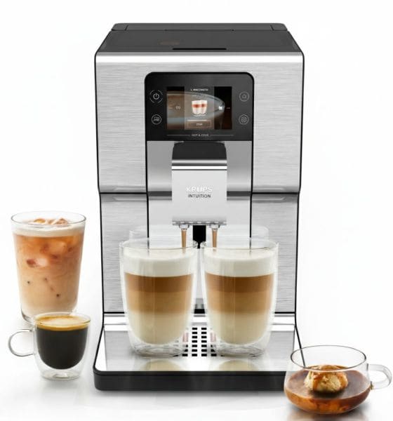 KRUPS - Kaffeevollautomat Intuition Experience Hot & Cold Silber