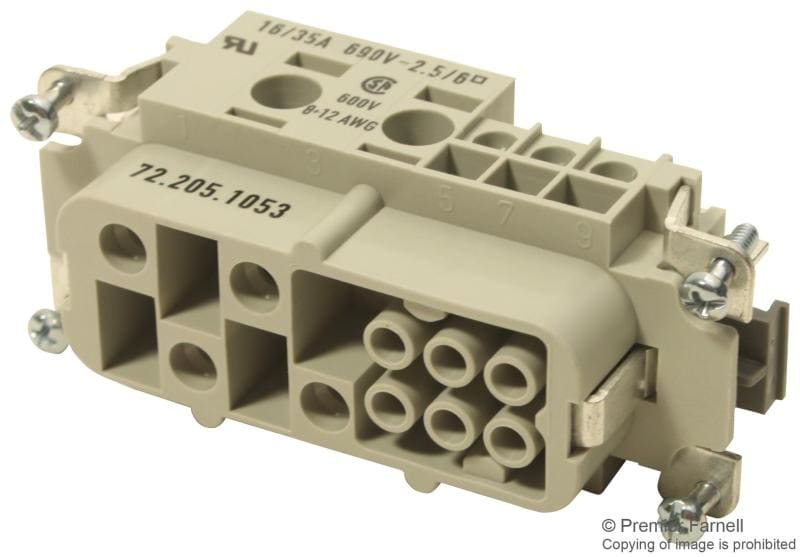SCHMACHTL - Steckereinsatz 690V/4x35A + 6x16A