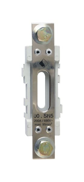 MERSEN - Neutralleiter-Stütze Gr.00 200A 690VAC SU5 beidseitig mit Einpressmuttern M8