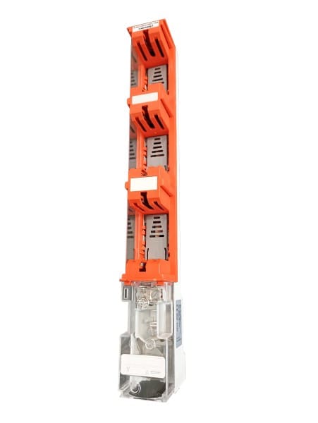 MERSEN - BSL NH-Sicherungsleiste Gr.00 160A 3-p. SAS100, Bewag rote Abdeck, KL AL/CU70mm²