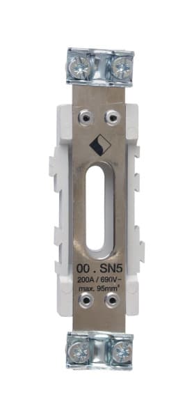 MERSEN - Neutralleiter-Stütze Gr.00 200A 690VAC SU5 beidseitig mit Schellen 2,5-50mm²