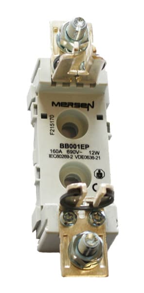 MERSEN - NH-Sicherungs-Unterteil Gr.00 1000VAC/1000VDC 160A 1-polig, Aufbau, Schraube