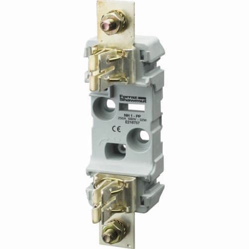 MERSEN - NH-Sicherungs-Unterteil Gr.1 1000VAC/1000VDC 250A 1-polig, Aufbau, Schraube