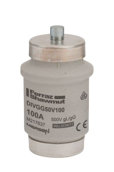 MERSEN - DIAZED Sicherungseinsatz DIV 500VAC/500VDC 100A gG rot