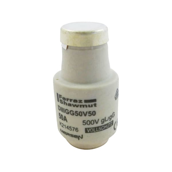 MERSEN - DIAZED Sicherungseinsatz DIII 500VAC/500VDC 50A gG weiß