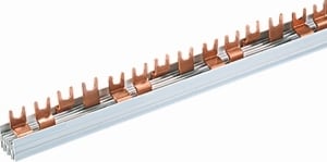 MERSEN - Verdrahtungsschiene Gabelausführung 4-polig 16mm², Teilung 17,8mm, 1000mm