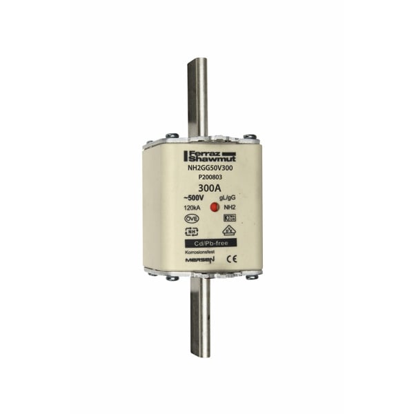 MERSEN - NH-Sicherung gG Gr.2 500VAC/250VDC 300A mit spannungsführenden Grifflaschen DKM