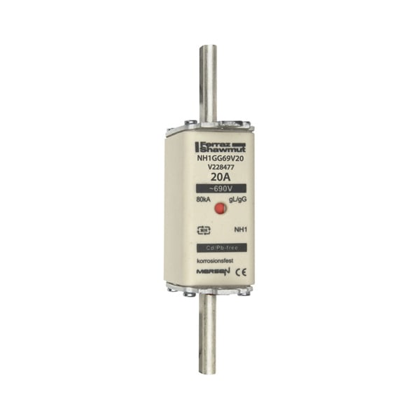 MERSEN - NH-Sicherung gG Gr.1 690VAC/400VDC 16A mit spannungsführenden Grifflaschen DKM