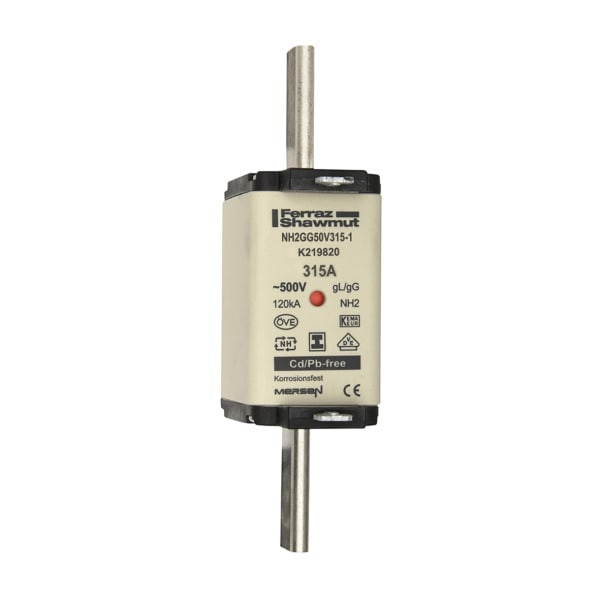 MERSEN - NH-Sicherung gG Gr.2 500VAC/250VDC 400A mit spannungsfreien Grifflaschen DKM