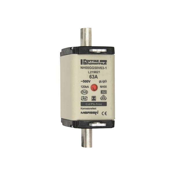 MERSEN - NH-Sicherung gG Gr.00 500VAC/250VDC 35A mit spannungsfreien Grifflaschen DKM