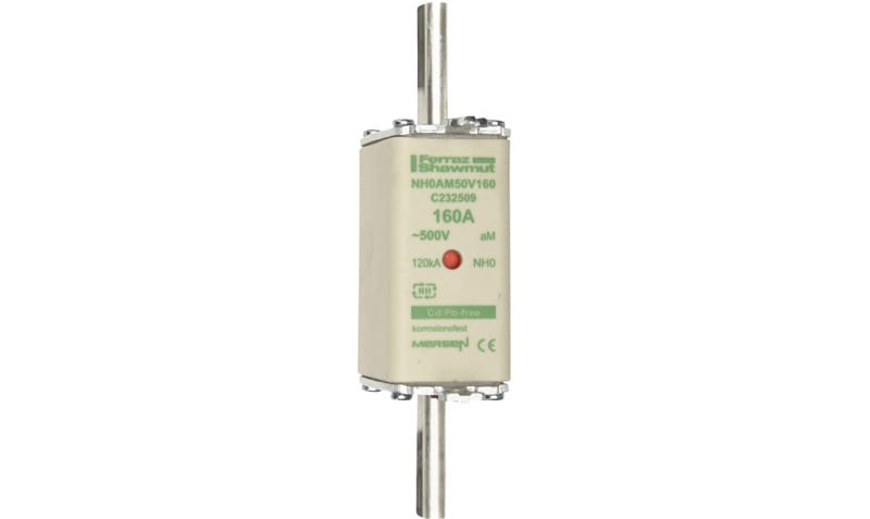 MERSEN - NH-Sicherung aM Gr.0 500VAC 200A mit spannungsführenden Grifflaschen DKM