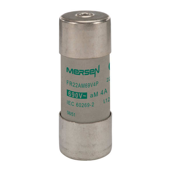 MERSEN - Sicherung zylindrisch aM Gr.22x58 690VAC 4A mit Schlagbolzen