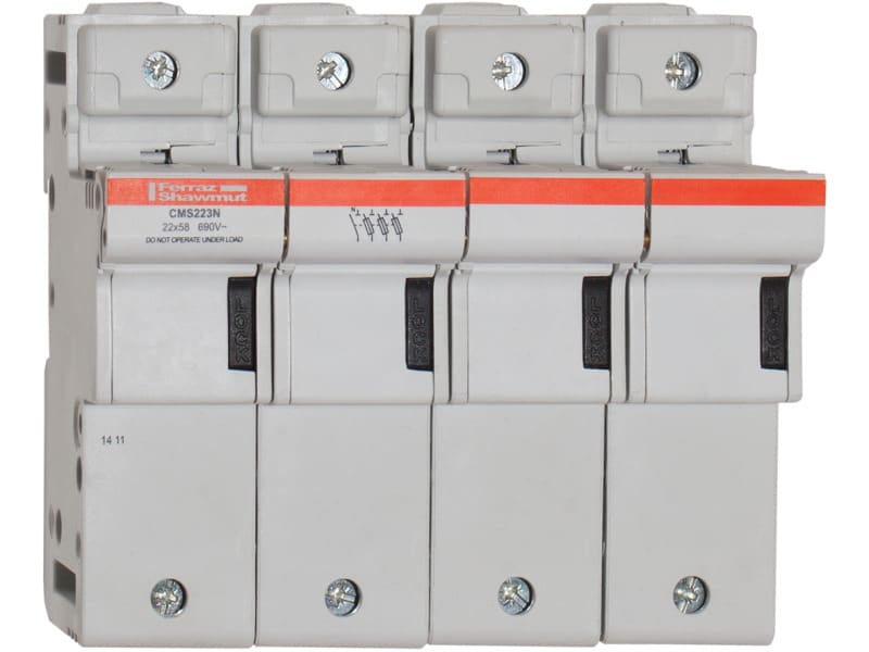 MERSEN - Modulostar Sicherungshalter Gr.22x58 690VAC/690VDC 125A 3+N-p., mit SIÜW