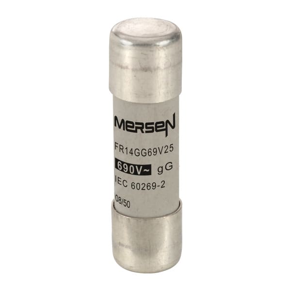MERSEN - Sicherung zylindrisch gG Gr.14x51 690VAC/250VDC 1A ohne Kennmelder