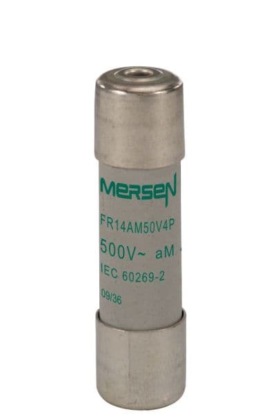 MERSEN - Sicherung zylindrisch aM Gr.14x51 500VAC 4A mit Schlagbolzen