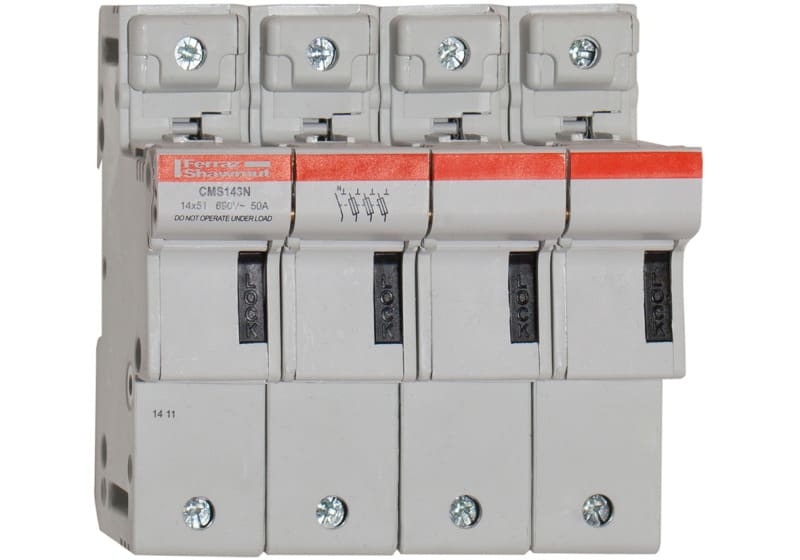 MERSEN - Modulostar Sicherungshalter Gr.14x51 690VAC/690VDC 50A 3+N-p.