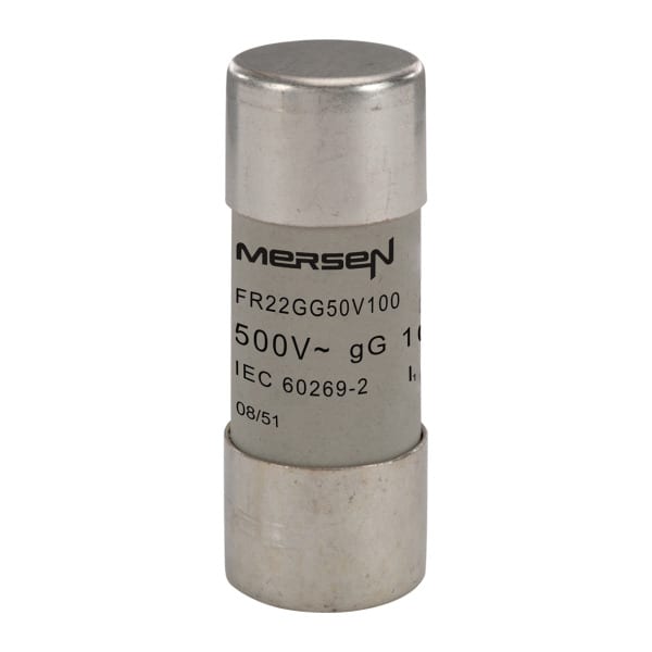 MERSEN - Sicherung zylindrisch gG Gr.22x58 500VAC/250VDC 100A ohne Kennmelder