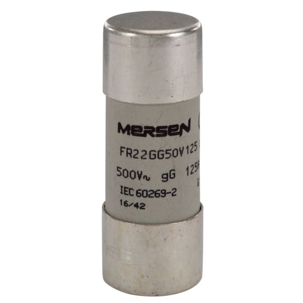 MERSEN - Sicherung zylindrisch gG Gr.22x58 500VAC/250VDC 125A ohne Kennmelder