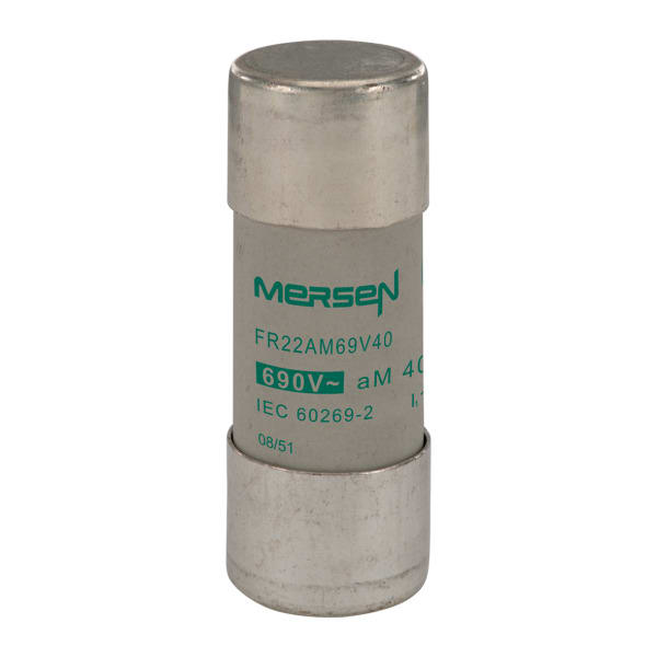 MERSEN - Sicherung zylindrisch aM Gr.22x58 690VAC 40A ohne Schlagbolzen