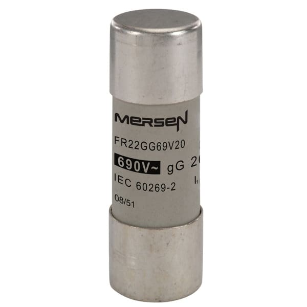 MERSEN - Sicherung zylindrisch gG Gr.22x58 690VAC/250VDC 20A ohne Kennmelder