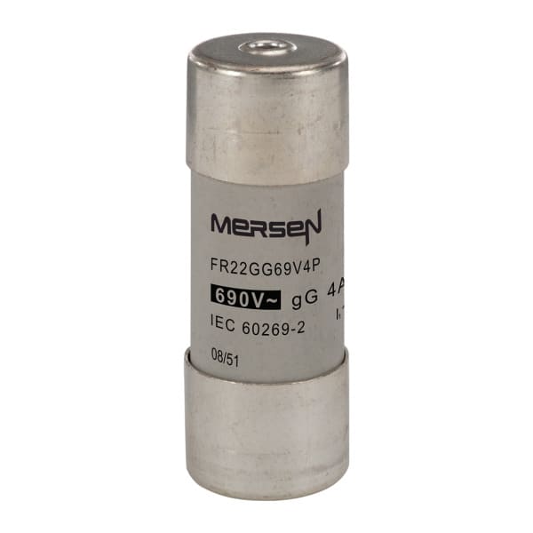 MERSEN - Sicherung zylindrisch gG Gr.22x58 690VAC/250VDC 4A mit Schlagbolzen