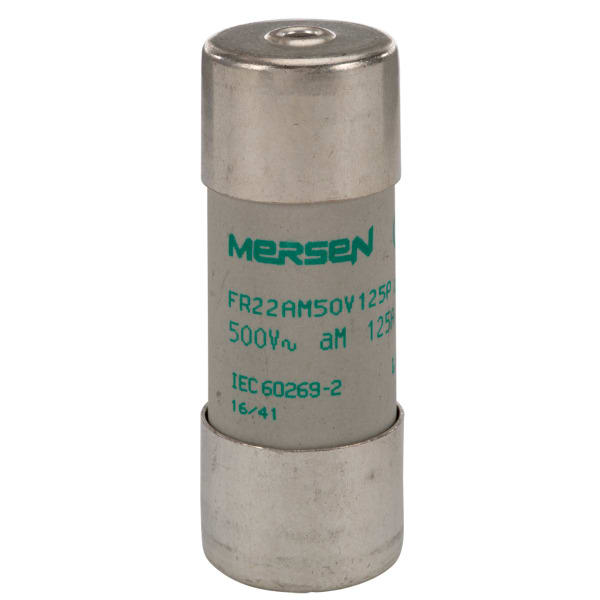 MERSEN - Sicherung zylindrisch aM Gr.22x58 500VAC 125A mit Schlagbolzen