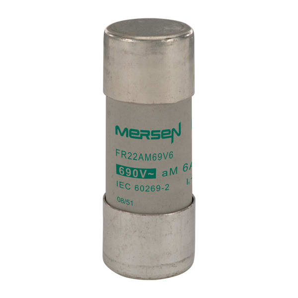 MERSEN - Sicherung zylindrisch aM Gr.22x58 690VAC 6A ohne Schlagbolzen