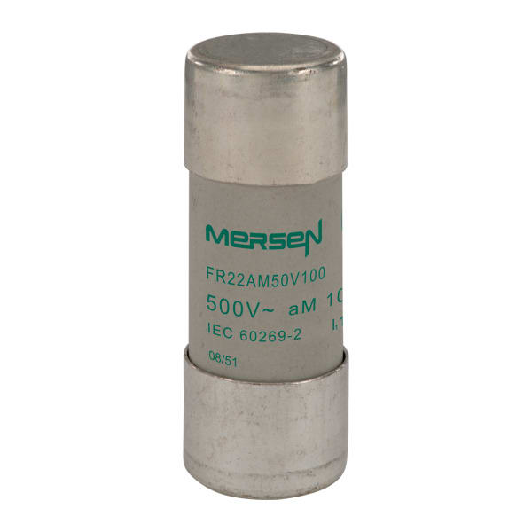 MERSEN - Sicherung zylindrisch aM Gr.22x58 500VAC 100A ohne Schlagbolzen