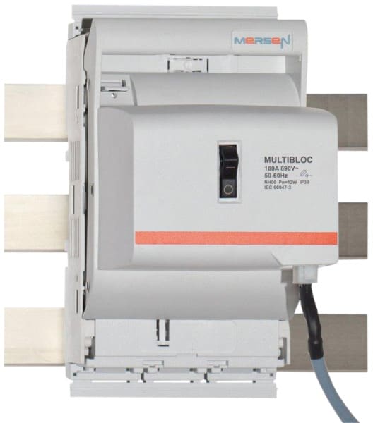 MERSEN - MULTIBLOC NH-Lasttrennschalter 00.RST9 Gr.00 160A 3-p. SAS60, M8/SCH, MZS