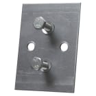 MERSEN - Adapter zwischen 2 Hutschienen Abstand 125mm für 00.ST9 3-polig
