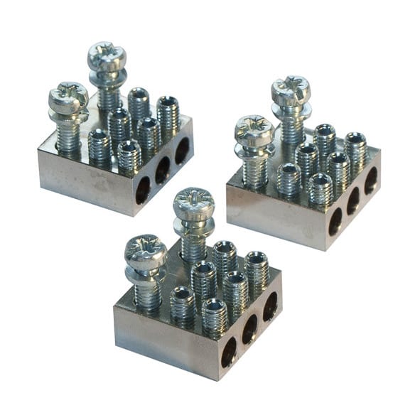 MERSEN - 3-fach Klemme je Pol 1,5-16mm² für MB Gr.00, 3 Stück