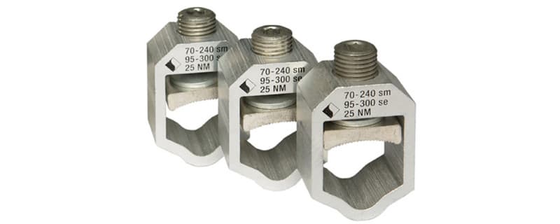 MERSEN - V-Anschlussklemme für AL/CU Leitung 50-300mm² für MV Gr.1/2/3, 3 Stk