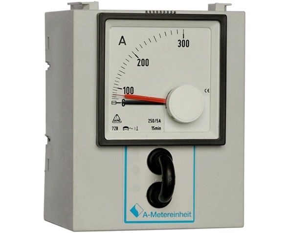 MERSEN - Amperemeter 250A, mit Schleppzeiger, 1-polige Messung für MV Gr.1/2/3