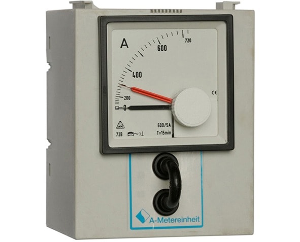MERSEN - Amperemeter 630A, mit Schleppzeiger, 1-polige Messung für MV Gr.3