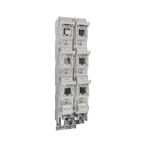 MERSEN - MULTIVERT NH-Doppellastschaltleiste 2xGr.2 800A 3x1-p. SAS185, 4xM12 Bolz