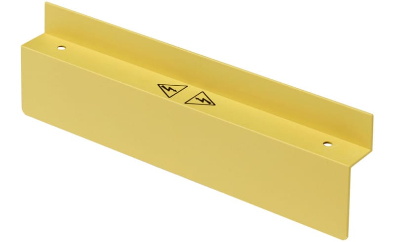 MERSEN - MULTIFIX Endabdeckung für Universal-Sammelschienenträger 3-polig gelb zweifach