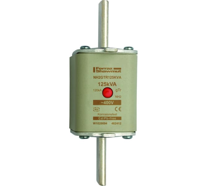 MERSEN - NH-Sicherung gTr Gr.2 400VAC 125kVA mit spannungsführenden Grifflaschen MKM