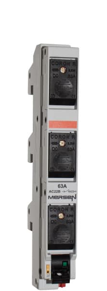 MERSEN - NEOZED Reiter-Lasttrennschalter D02 25A 3-polig 400VAC SAS60 mit Sich. Coron-R