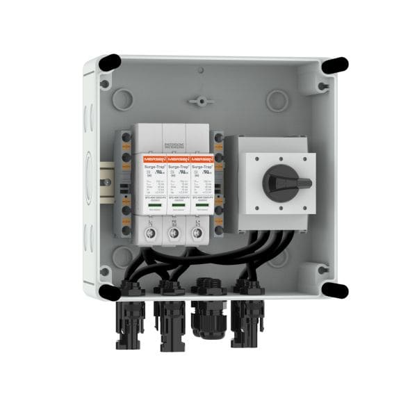 MERSEN - GAK Photovoltaik-Stringbox 1 MPP/2 String 1000VDC Typ 1+2, Schalter, MC4-Stecker