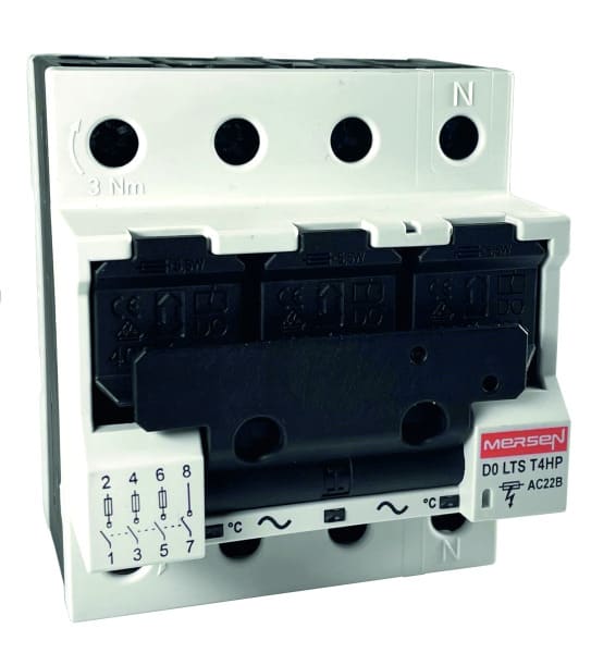 MERSEN - Lasttrennschalter T4HP D02 63A 400VAC 3+N-polig mit Drehfeldanzeige und FM