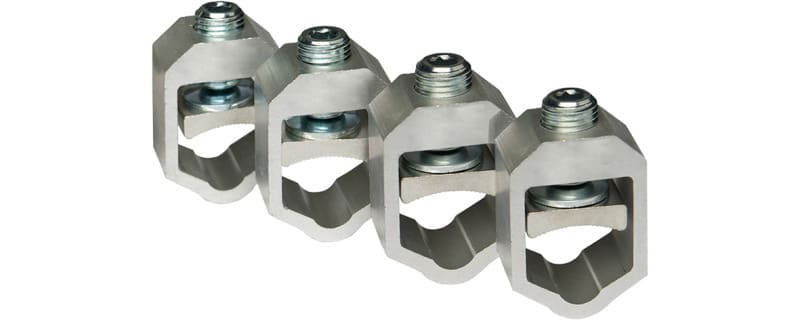 MERSEN - V-Anschlussklemme für AL/CU Leitung 50-240mm² für MV Gr.1/2/3 1 Set = 4 Stk