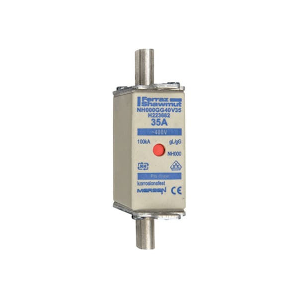 MERSEN - NH-Sicherung gG Gr.000 400VAC 125A mit spannungsführenden Grifflaschen DKM