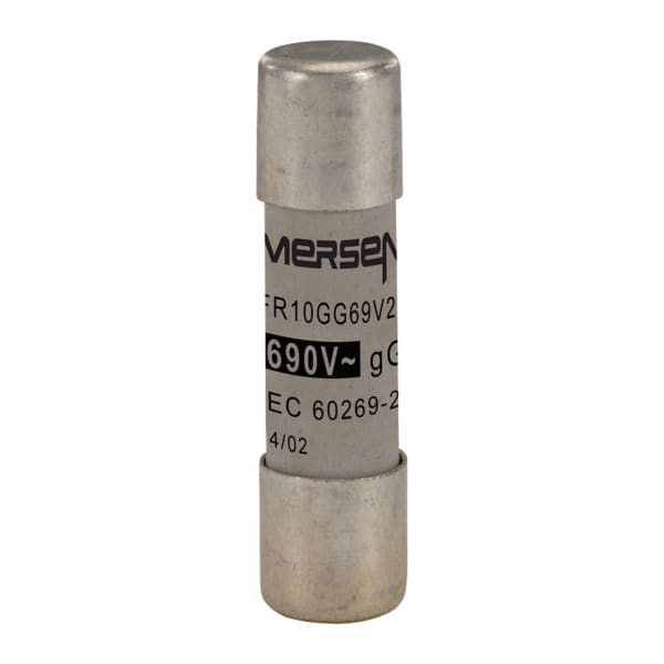 MERSEN - Sicherung zylindrisch gG Gr.10x38 690VAC 2A ohne Kennmelder